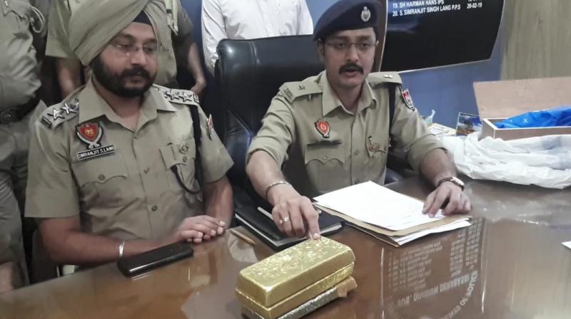 Lalru police seized 26 kg gold Lalru police seized 26 kg gold