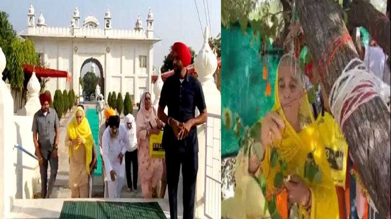 Punjab CM's mother pays obeisance at Kapal Mochan in Yamunanagar Punjab CM's mother pays obeisance at Kapal Mochan in Yamunanagar