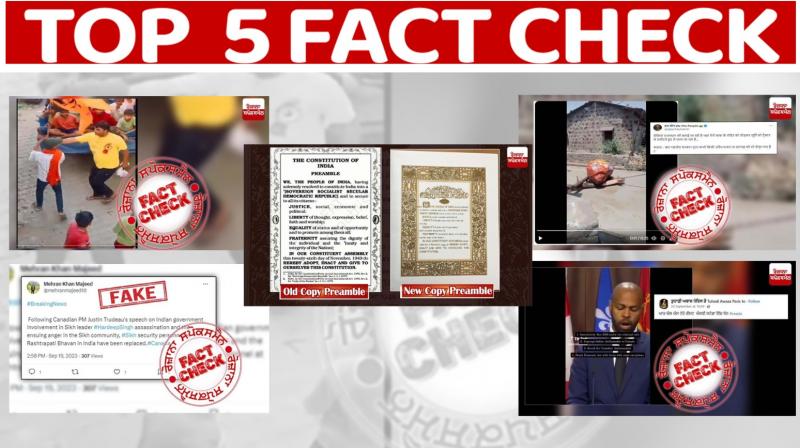 Amid India Canada Tensions to communal fake claims Read our top 5 fact checks Amid India Canada Tensions to communal fake claims Read our top 5 fact checks