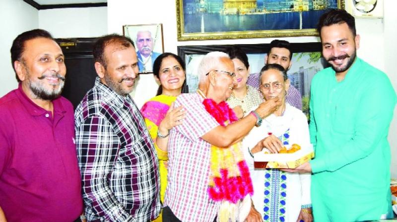 Deepak Anand With his family Deepak Anand With his family