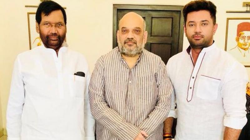 Amit Shah with Paswan