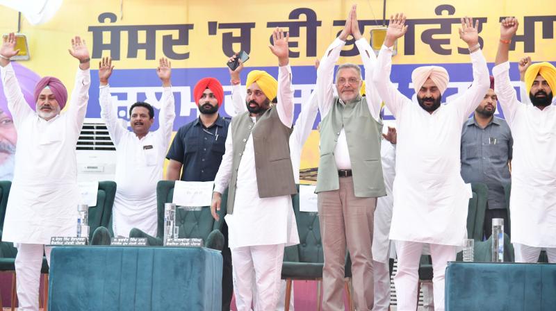 Bhagwant Mann campaigned for Dr. Balbir Singh in Patiala Bhagwant Mann campaigned for Dr. Balbir Singh in Patiala