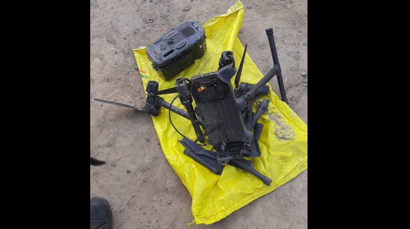 Drone recovered by BSF Drone recovered by BSF