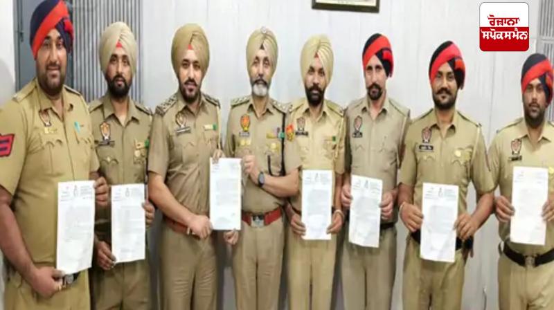 Madhya Pradesh Police honours 9 Punjab Police personnel from Jalandhar Madhya Pradesh Police honours 9 Punjab Police personnel from Jalandhar