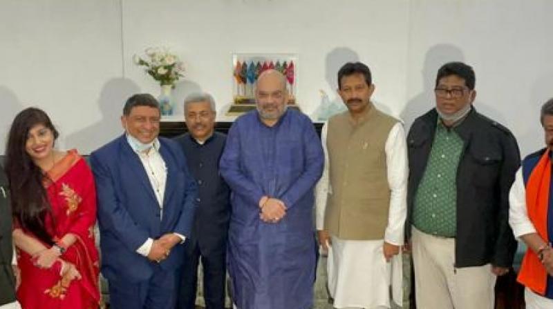 Five Trinamool Congress leaders met Amit Shah