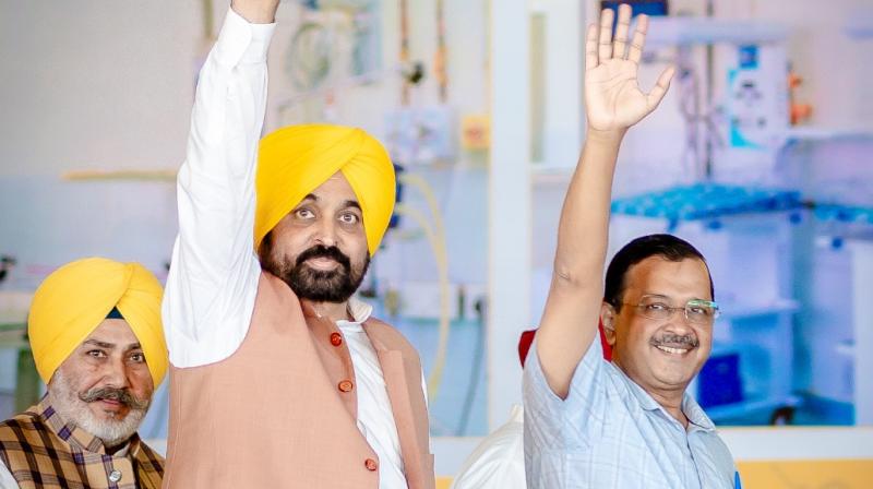 CM Bhagwant Mann, Arvind Kejriwal CM Bhagwant Mann, Arvind Kejriwal