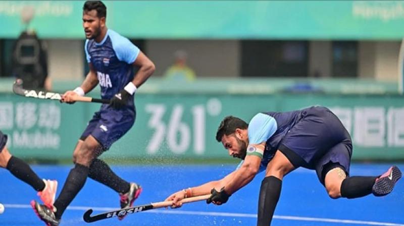 The Indian men's hockey team won 12-0 against Bangladesh The Indian men's hockey team won 12-0 against Bangladesh