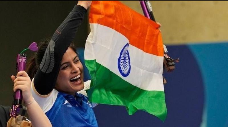 Double Olympic medalist Manu Bhakar will be India's flag bearer at the closing ceremony Paris Olympics 2024 Double Olympic medalist Manu Bhakar will be India's flag bearer at the closing ceremony Paris Olympics 2024