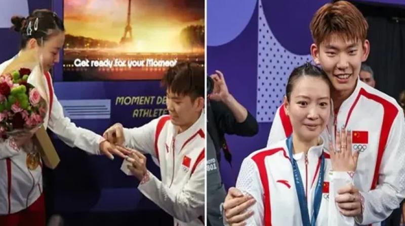 Proposed during the Olympic match Proposed during the Olympic match