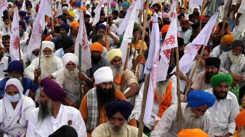 Farmers' protest at toll plazas