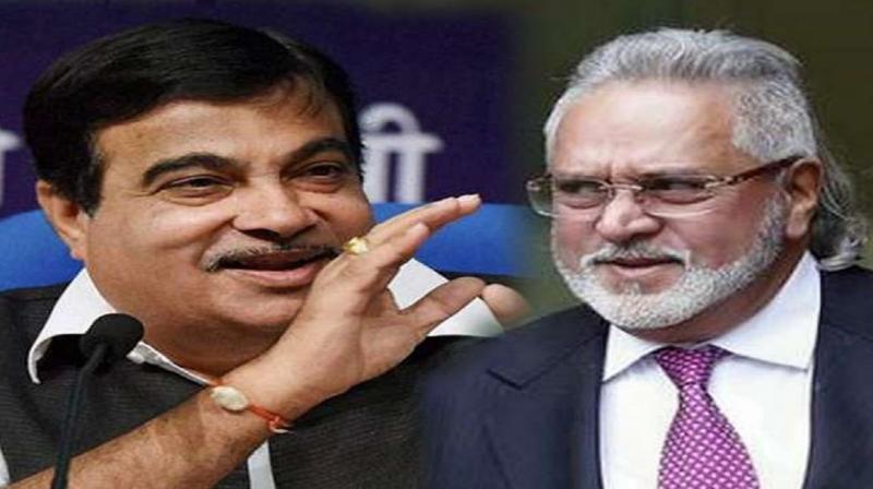 Vijay Mallya and Nitin Gadkari Vijay Mallya and Nitin Gadkari