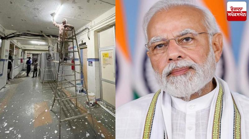 PM's visit to Morbi amid mourning of Morbi incident, hospital lit up PM's visit to Morbi amid mourning of Morbi incident, hospital lit up
