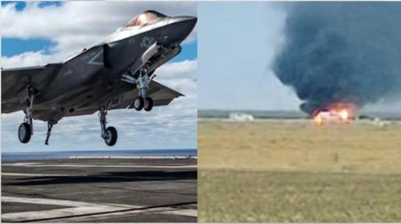 ਅਮਰੀਕਾ ਨੇਵੀ ਦਾ F-35 ਲੜਾਕੂ ਜਹਾਜ਼ ਹਾਦਸਾਗ੍ਰਸਤ, ਪਾਇਲਟ ਸੁਰੱਖਿਅਤ ਅਮਰੀਕਾ ਨੇਵੀ ਦਾ F-35 ਲੜਾਕੂ ਜਹਾਜ਼ ਹਾਦਸਾਗ੍ਰਸਤ, ਪਾਇਲਟ ਸੁਰੱਖਿਅਤ