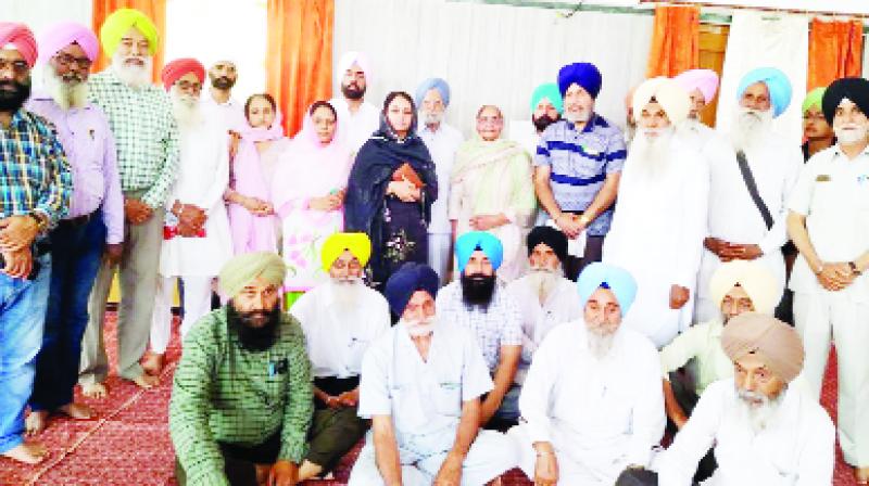 While expressing sympathy with the family of Jagjit Singh Gill in the meeting held in Bathinda