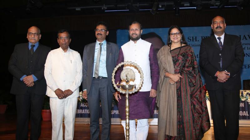 Union HRD Minister Prakash Javadekar visited LPU Union HRD Minister Prakash Javadekar visited LPU