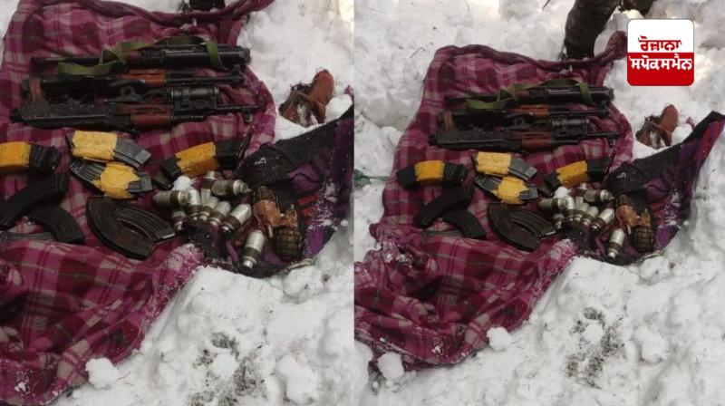 Terrorist hideout busted in Baramulla, huge quantity of weapons recovered Terrorist hideout busted in Baramulla, huge quantity of weapons recovered