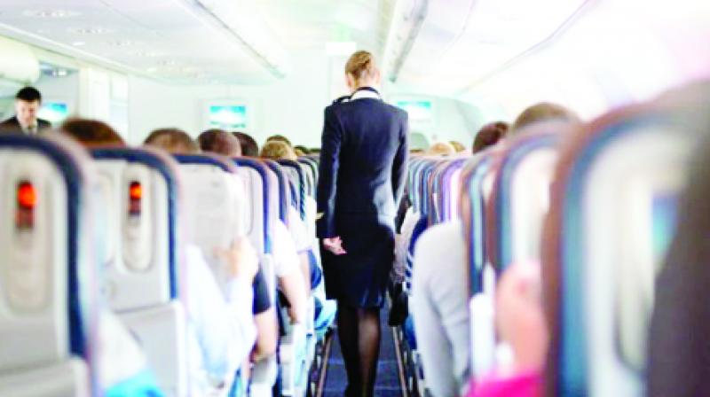 Voice taken by women employees against sexual harassment in plane Voice taken by women employees against sexual harassment in plane