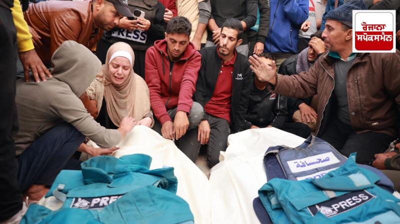 Five Palestinian journalists killed in Israeli attack in Gaza Five Palestinian journalists killed in Israeli attack in Gaza