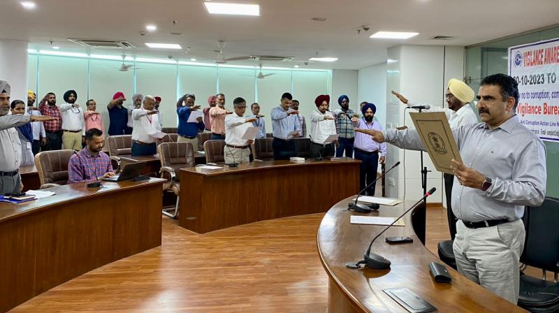 The Vigilance Bureau took an oath to eradicate corruption on the occasion The Vigilance Bureau took an oath to eradicate corruption on the occasion