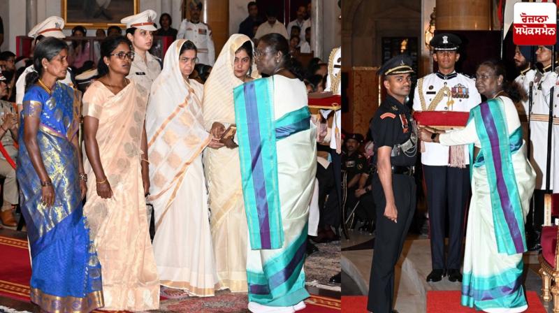 President Murmu awarded gallantry and Shaurya Chakra awards President Murmu awarded gallantry and Shaurya Chakra awards