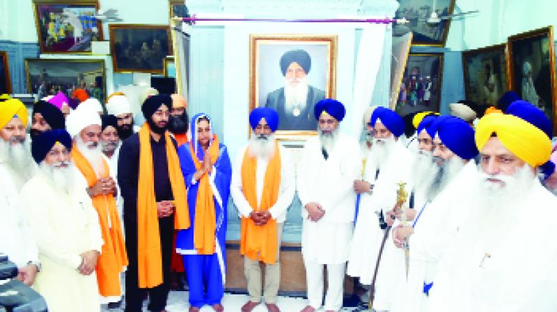 The picture of Bains in the central Sikh museum The picture of Bains in the central Sikh museum