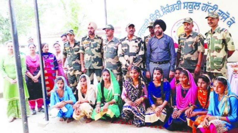 Celebration of Rakhi with BSF jawans