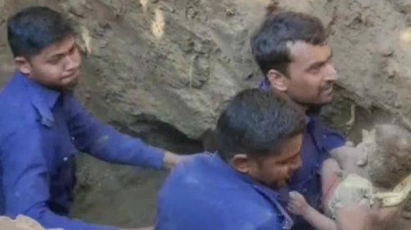 An innocent 2-year-old boy fell into a borewell while playing An innocent 2-year-old boy fell into a borewell while playing