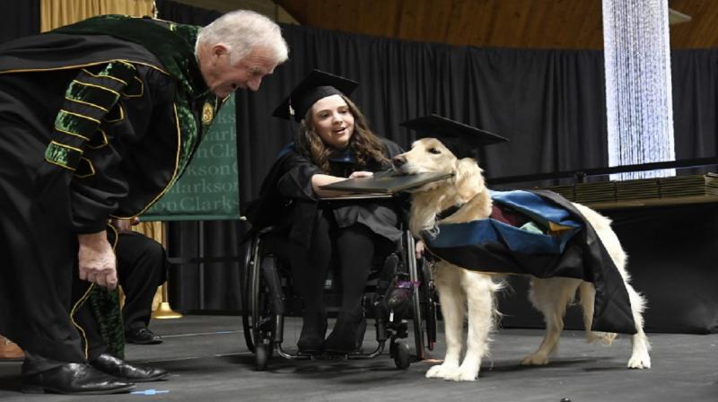 Dog gets diploma