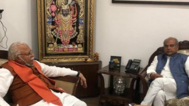 Farmers’ protest: Haryana CM Khattar to meet agriculture minister Tomar Farmers’ protest: Haryana CM Khattar to meet agriculture minister Tomar
