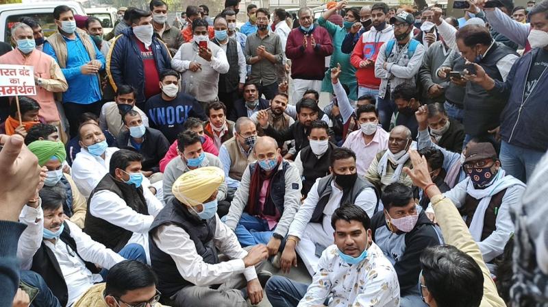 Delhi Police placed Delhi CM Kejriwal under house arrest during Bharat Bandh - Bhagwant Mann Delhi Police placed Delhi CM Kejriwal under house arrest during Bharat Bandh - Bhagwant Mann