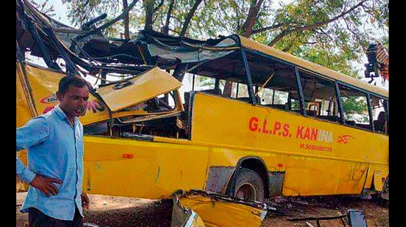 Mahendragarh School Bus Accident