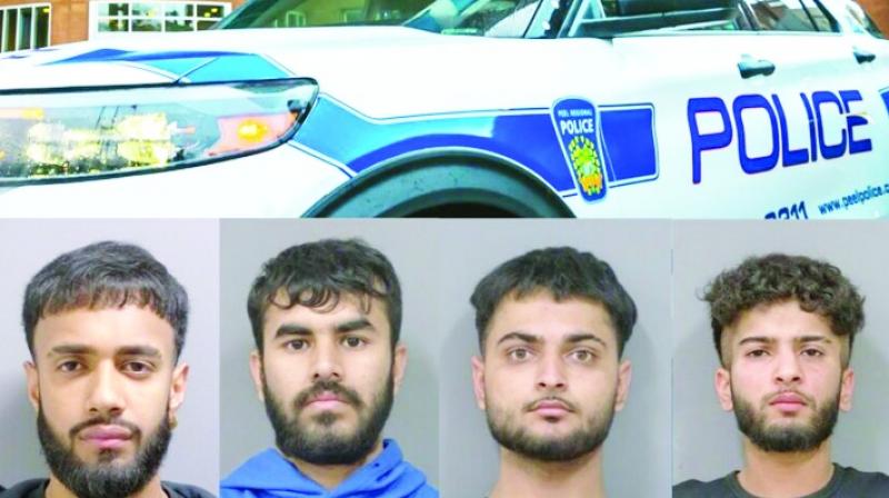 Four Punjabis arrested in Canada for robbery Four Punjabis arrested in Canada for robbery