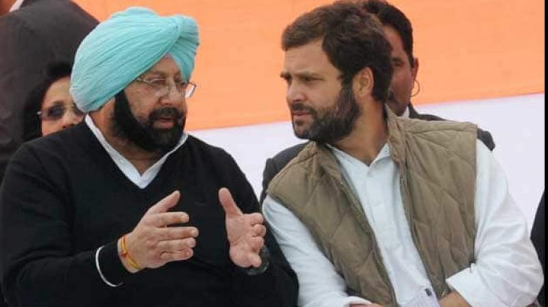 Captain with Rahul Gandhi Captain with Rahul Gandhi