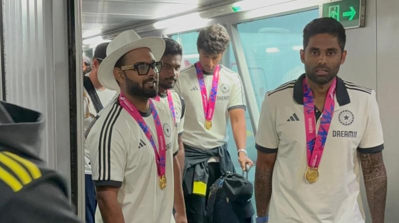 Team India Arrival Live Updatesm News in punjabi 