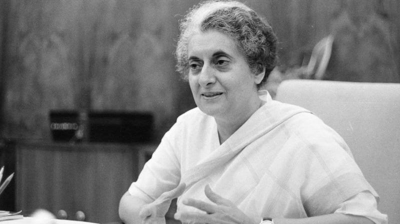 Lt. Former Prime Minister Indira Gandhi 