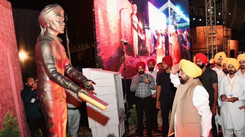 Chief Minister Bhagwant Mann pays homage to Shaheed Bhagat Singh Chief Minister Bhagwant Mann pays homage to Shaheed Bhagat Singh