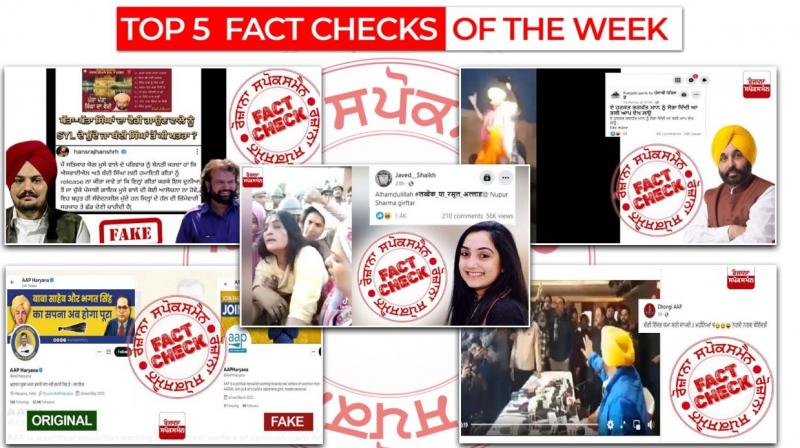 From Nupur Sharma To Sidhu Moosewala SYL Song Read Our Top 5 Weekly Fact Checks