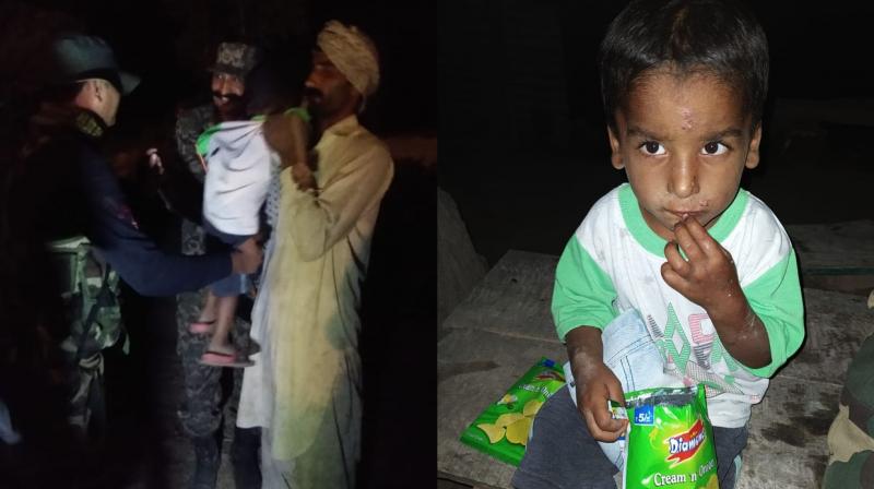 BSF hands over 3-year-old Pakistani child to Pak rangers BSF hands over 3-year-old Pakistani child to Pak rangers