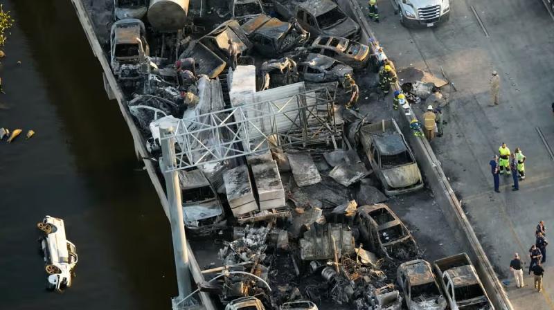 Seven killed after smoky ‘superfog’ in Louisiana causes 158-vehicle pileup