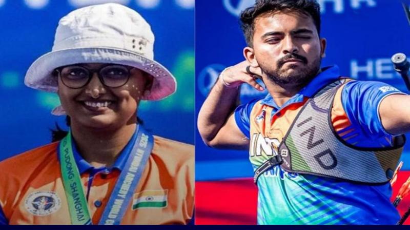 Deepika and Parth win bronze medals in Archery World Cup Deepika and Parth win bronze medals in Archery World Cup