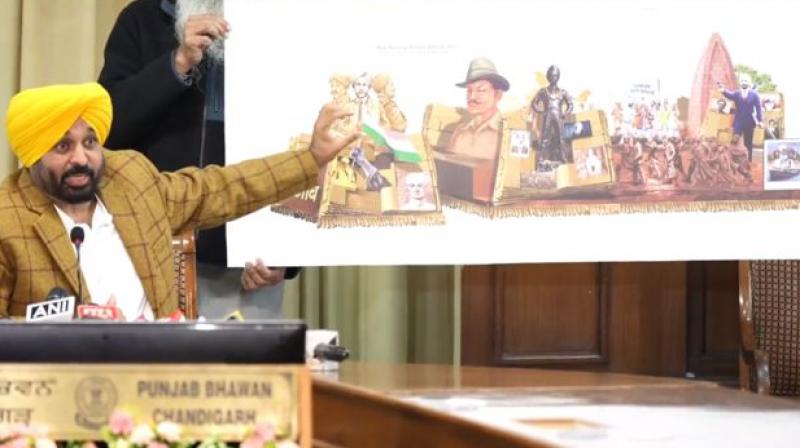 CM Mann's attack on the center on the tableau case news in punjabi CM Mann's attack on the center on the tableau case news in punjabi
