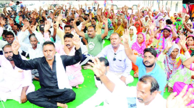 Cleanliness Workers Protesting