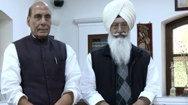Union Defense Minister Rajnath Singh visited Dera Radha Swami Beas Union Defense Minister Rajnath Singh visited Dera Radha Swami Beas