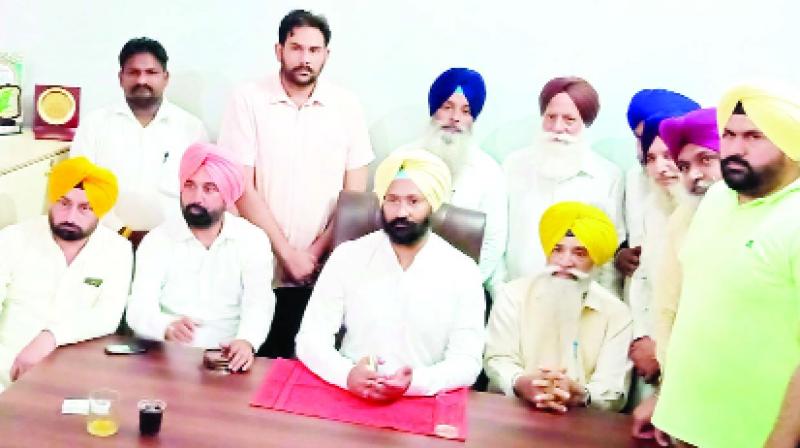 Talking to the media Parminder Singh Dhindsa Talking to the media Parminder Singh Dhindsa