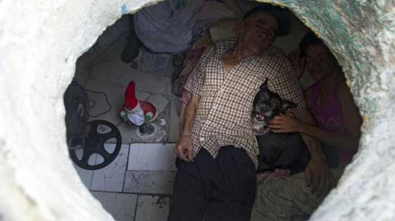 Husband wife is living in Gutter for 23 years Husband wife is living in Gutter for 23 years
