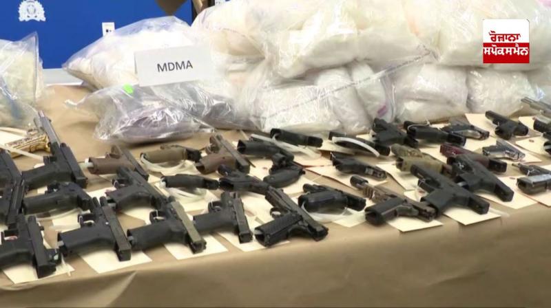 A record amount of drugs and weapons recovered from Canada's largest illegal drug lab A record amount of drugs and weapons recovered from Canada's largest illegal drug lab
