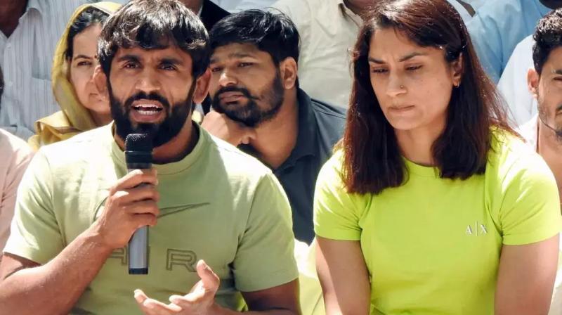 Vinesh Phogat and Bajrang Punia