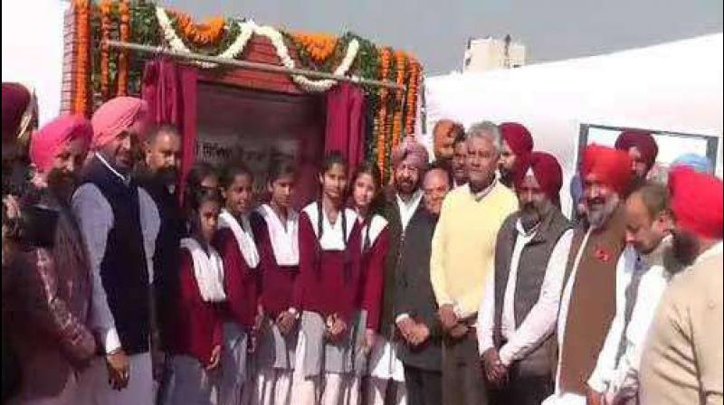 Captain Amarinder Singh Lays Foundation Stone Captain Amarinder Singh Lays Foundation Stone