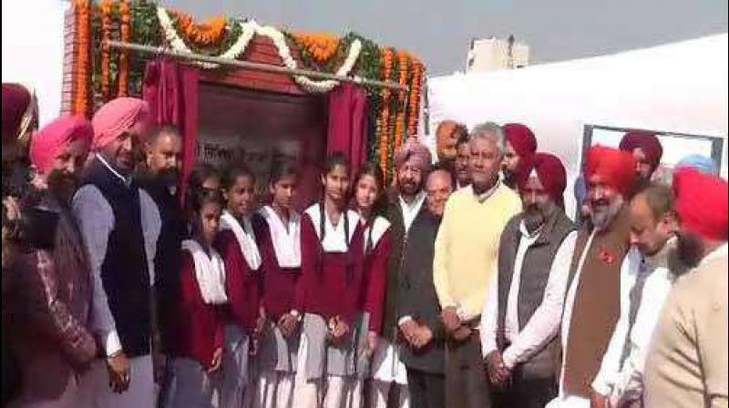 Captain Amarinder Singh Lays Foundation Stone