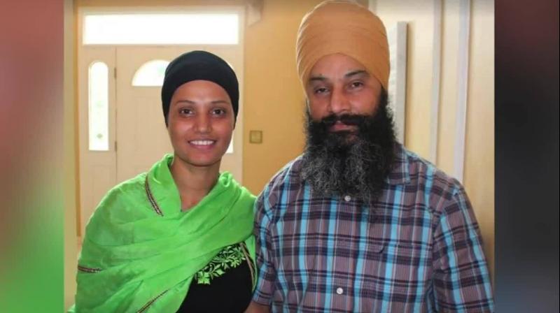 Jagseer Singh with his wife